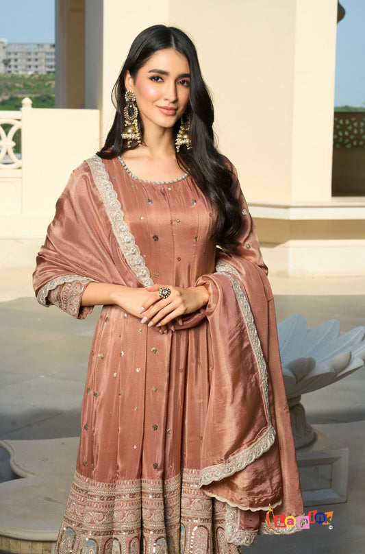 Designer Short Anarkali with Pant