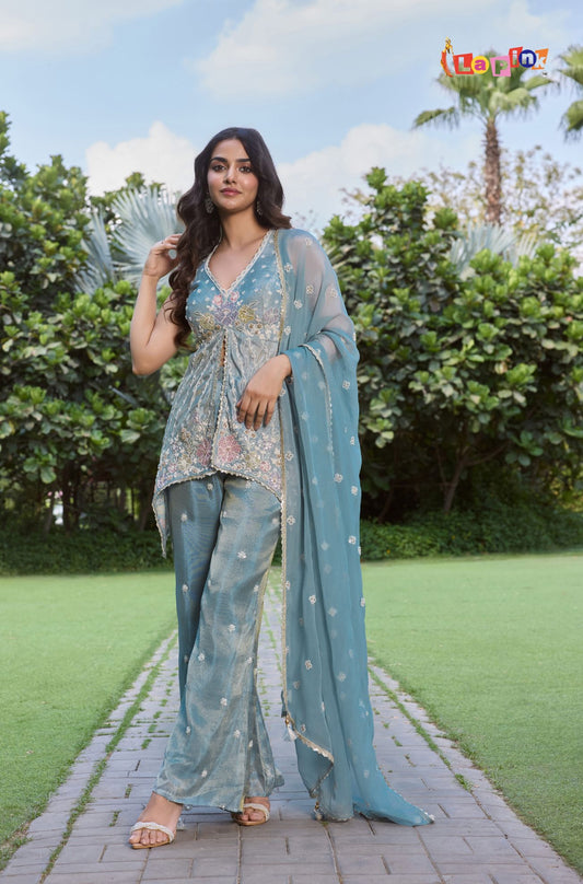 Designer Front Cut Western Top Set