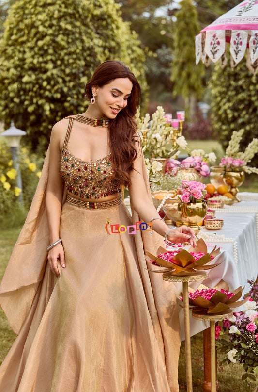 Pure Handwork Shimmer Skirt Set