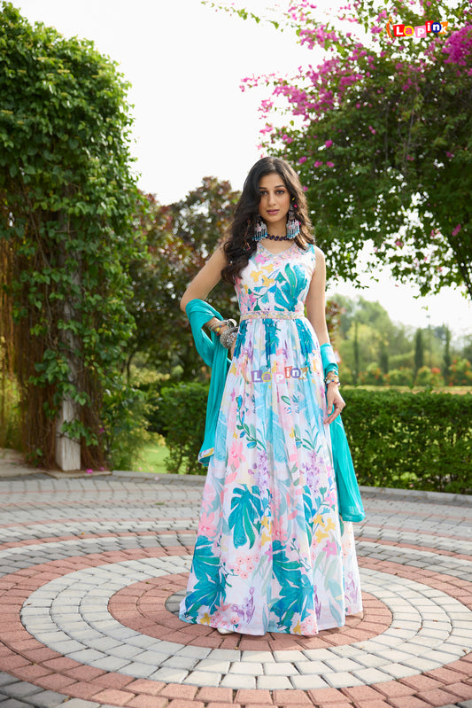 Enchanting Aqua Gown