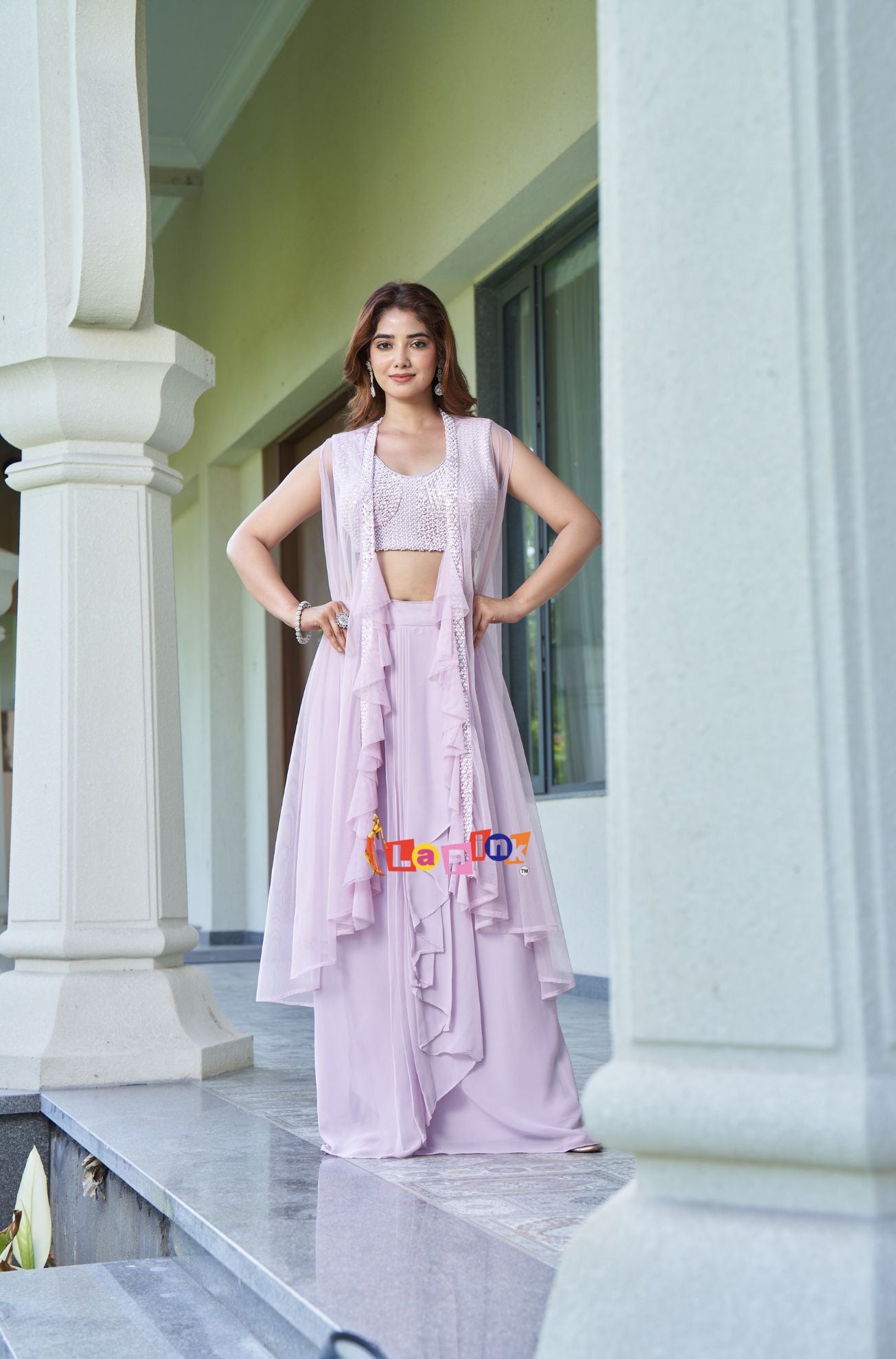 Three-Piece Viscose Skirt Jacket Set – LaPink Fashion