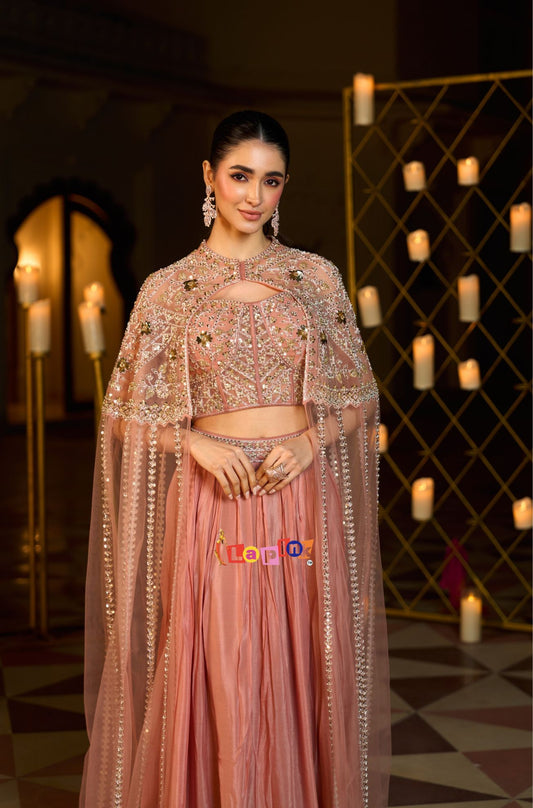 Designer Net & Chinoon Three Piece Set