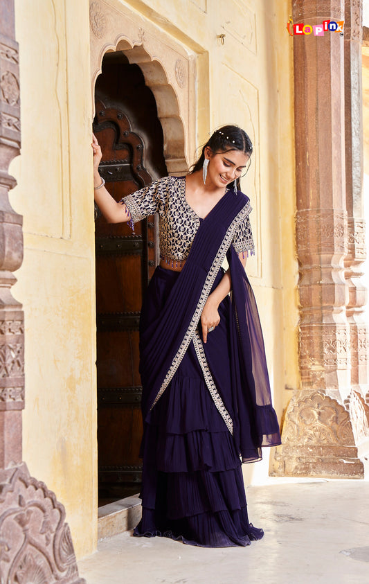 Sparkling Delight Draped Saree