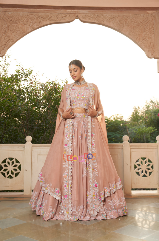 Fancy lehenga set with Cape