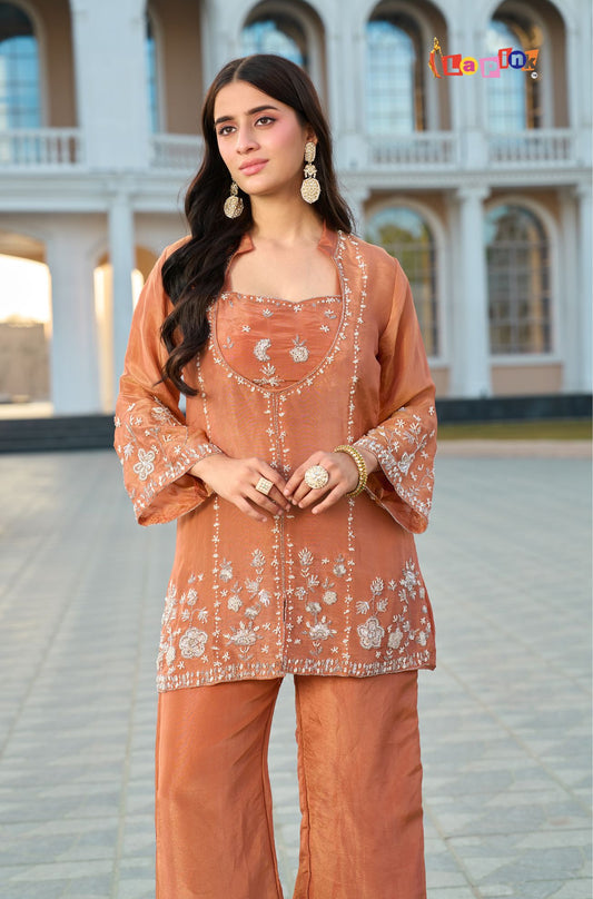 Shimmar Straight Collar Three Piece Set