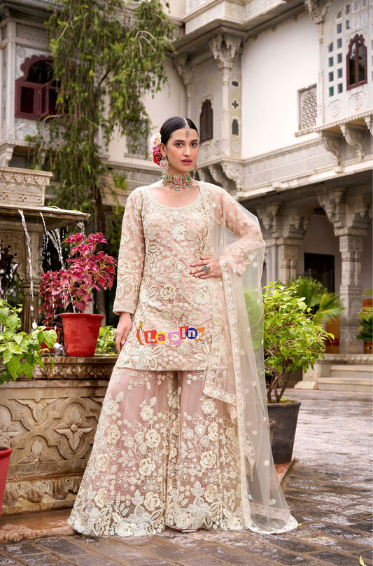 Full Sleeves Sharara Set with Dupatta