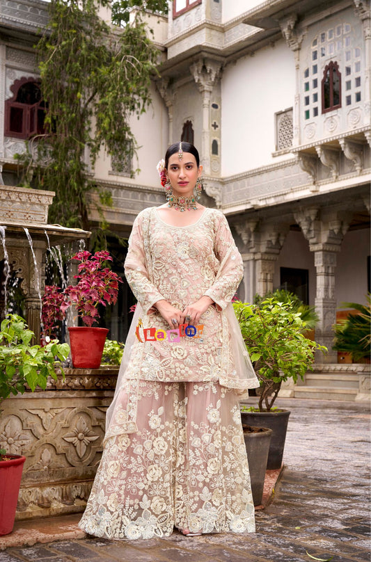 Full Sleeves Sharara Set with Dupatta