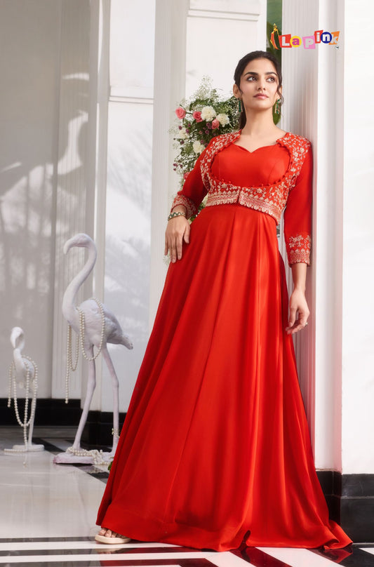 Designer One Piece Dress with Jacket