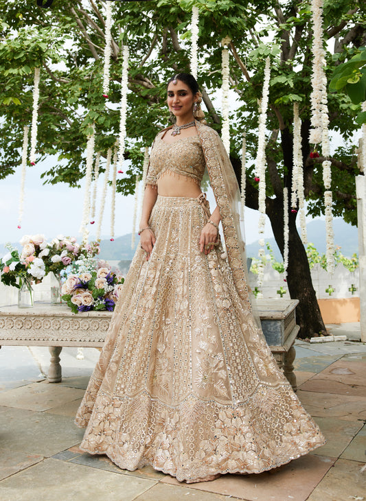 Golden Opulence Lehenga Set