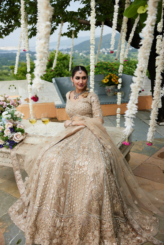 Golden Opulence Lehenga Set