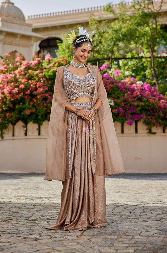 Mouse Grey Three-Piece Designer Cape Set