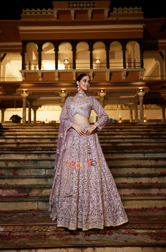 Full sleeves lehenga set