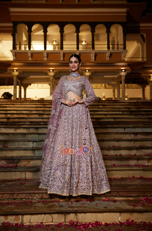 Full sleeves lehenga set