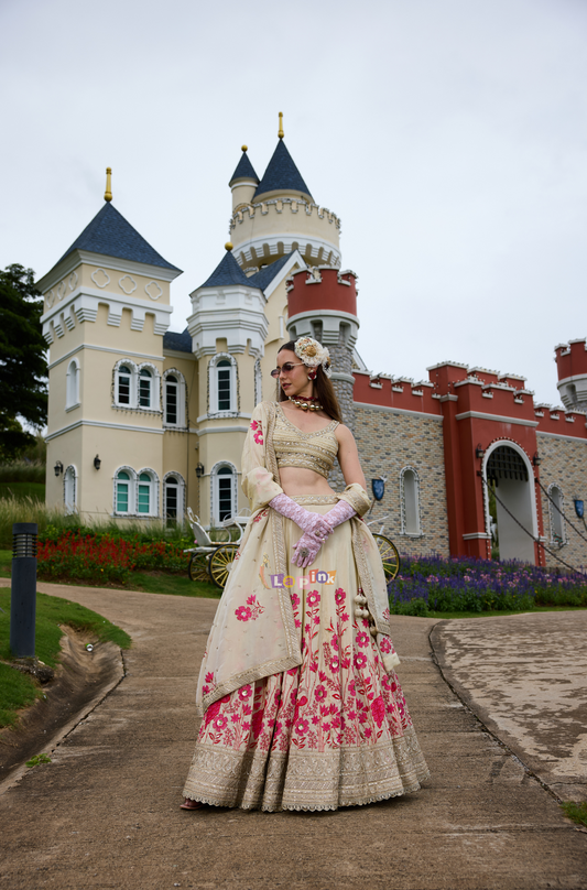 Floral Embroidered Lehenga Set