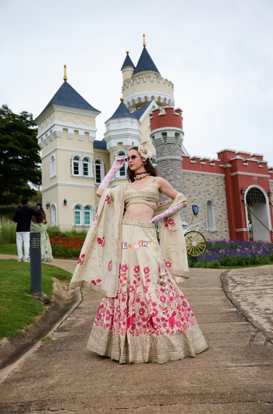 Floral Embroidered Lehenga Set