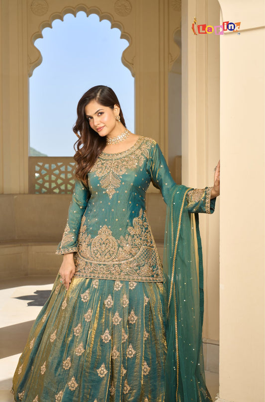 Designer Fendi Peplum Skirt Set