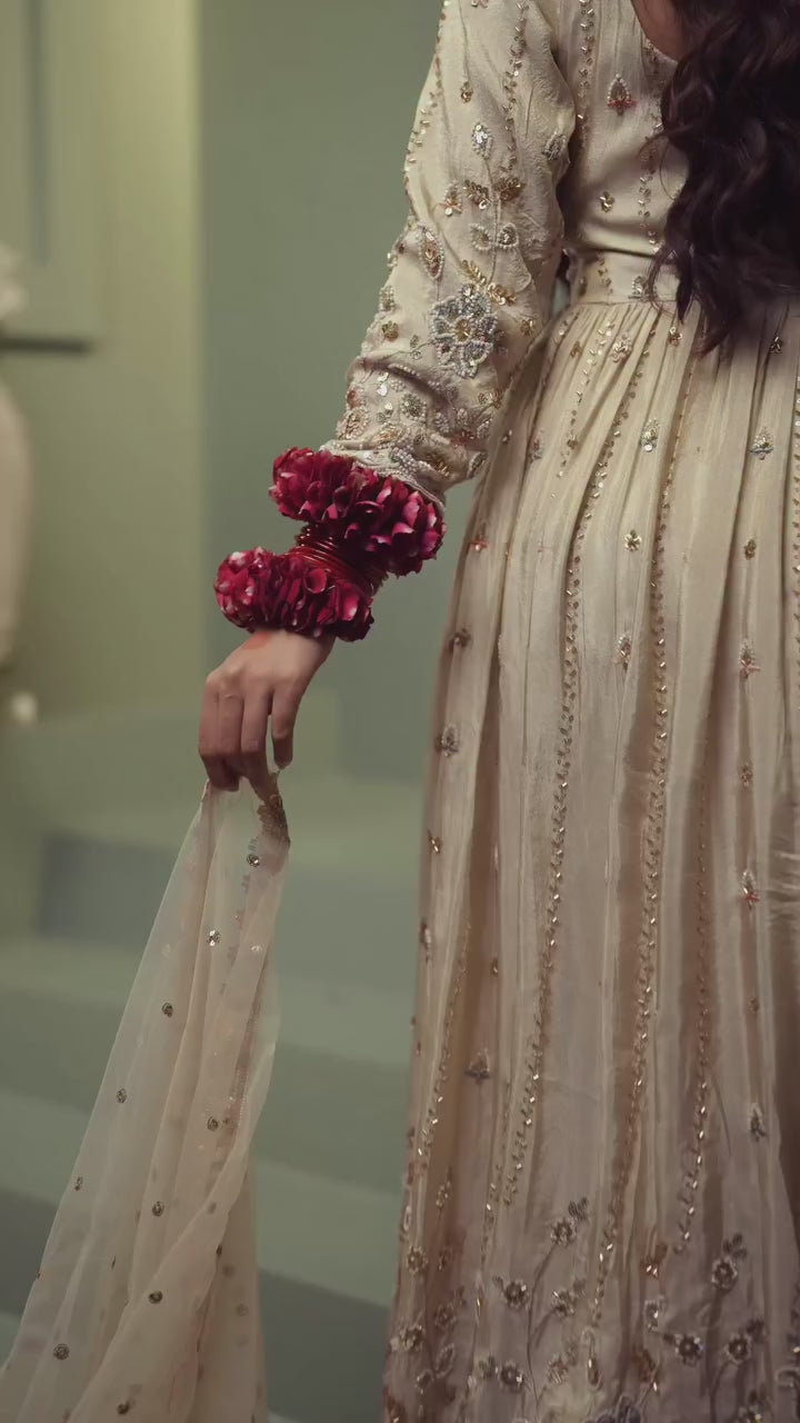 Designer Front Cut Top with Skirt & Dupatta Set