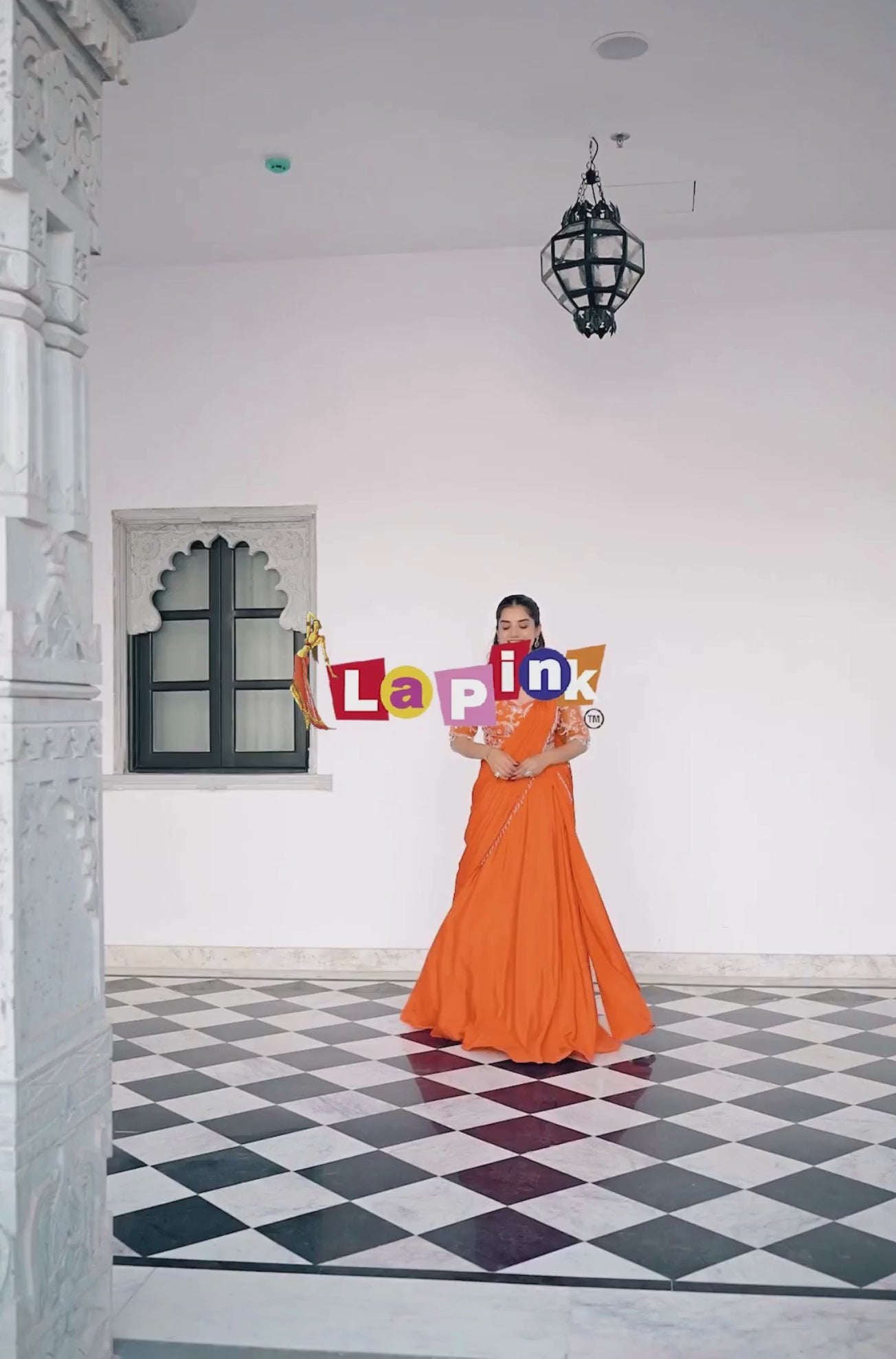 Designer crepe Pre-Drape Saree