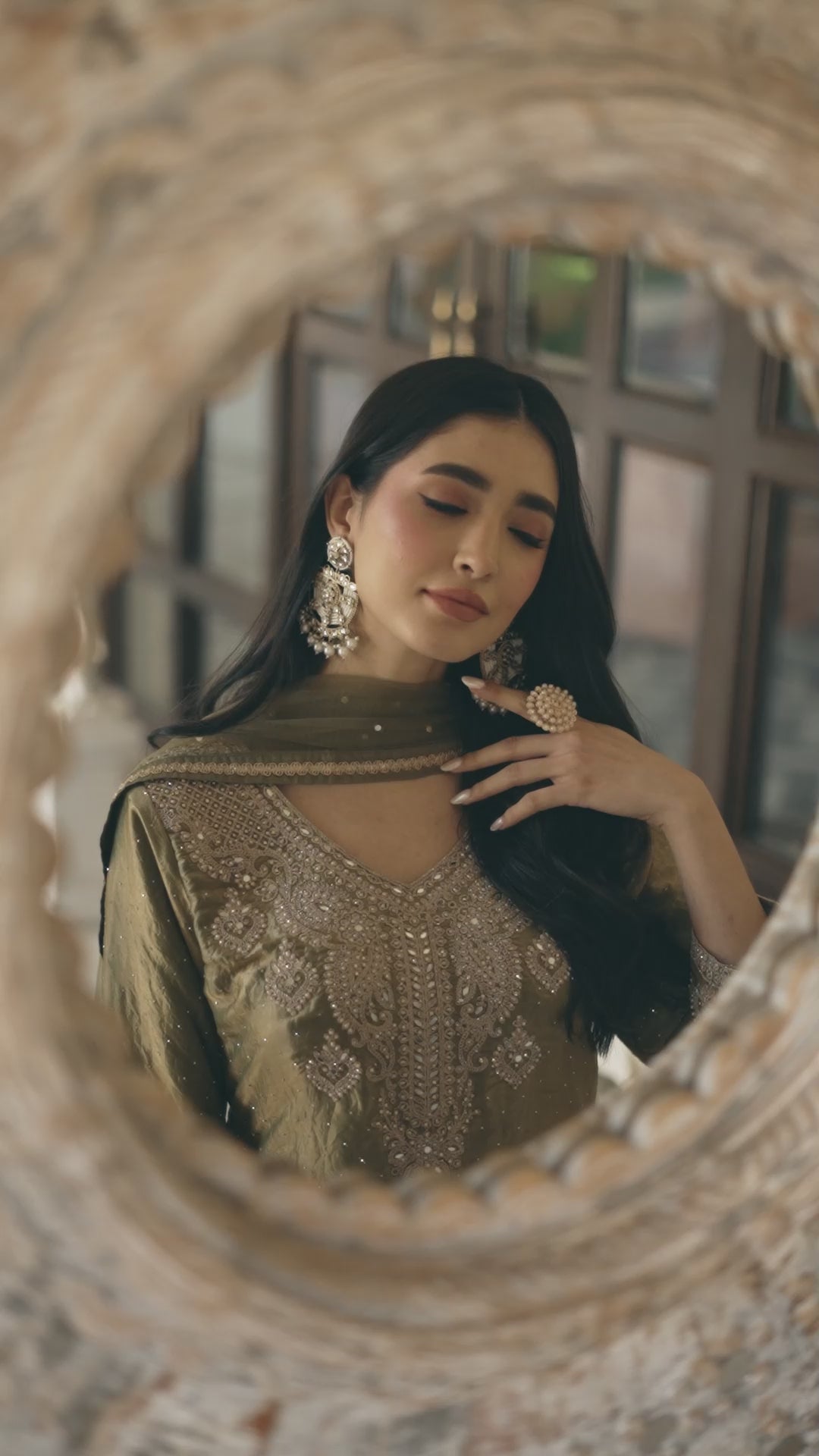 Fendi Fabric Peplum Skirt Set